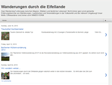 Tablet Screenshot of eifelwanderungen.blogspot.com