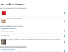 Tablet Screenshot of matematica-oitavo-ano.blogspot.com