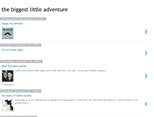 Tablet Screenshot of biggestlittleadventure.blogspot.com