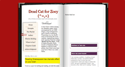 Desktop Screenshot of dead-cat-for-zoey.blogspot.com