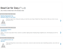 Tablet Screenshot of dead-cat-for-zoey.blogspot.com