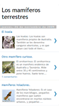 Mobile Screenshot of losmamiferosterrestres.blogspot.com
