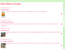 Tablet Screenshot of missmillersfirsties.blogspot.com