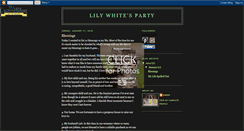 Desktop Screenshot of lilywhitesparty.blogspot.com