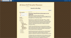 Desktop Screenshot of dotsecurityclearance.blogspot.com