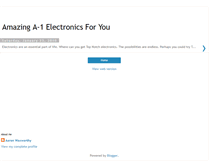 Tablet Screenshot of amazinga1electronics.blogspot.com