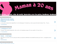 Tablet Screenshot of maman20ans.blogspot.com