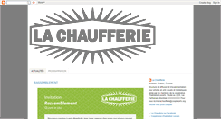 Desktop Screenshot of lachaufferie.blogspot.com