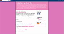 Desktop Screenshot of indiapakistandosti.blogspot.com