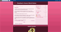 Desktop Screenshot of cheathamsworldhistory.blogspot.com