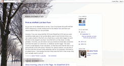 Desktop Screenshot of jtlovessharepoint.blogspot.com
