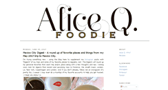 Desktop Screenshot of aliceqfoodie.blogspot.com