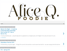 Tablet Screenshot of aliceqfoodie.blogspot.com
