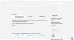 Desktop Screenshot of escritosdeuninternacionalista.blogspot.com