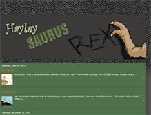 Tablet Screenshot of hayleysaurus.blogspot.com
