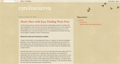 Desktop Screenshot of carolinesavva.blogspot.com