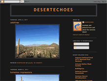 Tablet Screenshot of desertechoes.blogspot.com