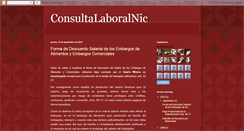 Desktop Screenshot of consultalaboralnic.blogspot.com