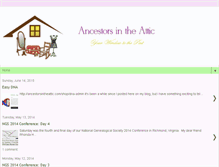 Tablet Screenshot of ancestorsattic.blogspot.com