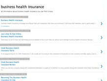 Tablet Screenshot of businesshealthinsurance.blogspot.com