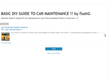 Tablet Screenshot of carcare101.blogspot.com