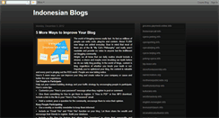 Desktop Screenshot of blogin-donesia.blogspot.com