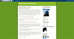 Desktop Screenshot of blackhorseembroidery.blogspot.com