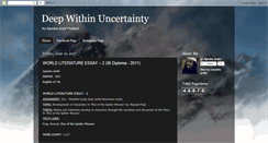 Desktop Screenshot of deep-within-uncertainty.blogspot.com