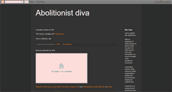 Desktop Screenshot of abolitionistdiva.blogspot.com