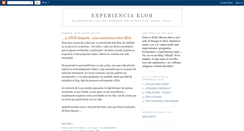 Desktop Screenshot of experienciaklob.blogspot.com