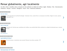 Tablet Screenshot of meioambientecuritiba.blogspot.com