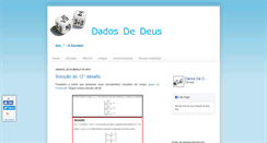 Desktop Screenshot of dadosdedeus.blogspot.com