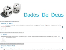 Tablet Screenshot of dadosdedeus.blogspot.com