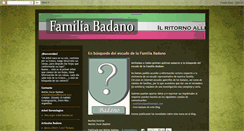 Desktop Screenshot of familiabadano.blogspot.com