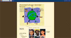 Desktop Screenshot of diversidadculturaleidentidadpersonal.blogspot.com