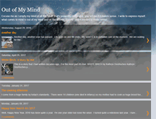 Tablet Screenshot of outofmymindagain.blogspot.com