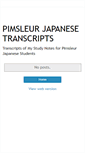 Mobile Screenshot of pimsleurtranscripts.blogspot.com