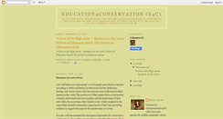 Desktop Screenshot of education4conservation.blogspot.com