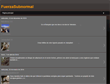 Tablet Screenshot of fuerzasubnormal.blogspot.com