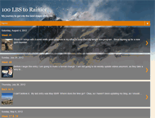 Tablet Screenshot of 100lbstorainier.blogspot.com