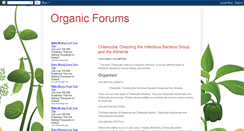 Desktop Screenshot of organicforums.blogspot.com