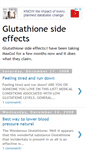 Mobile Screenshot of glutathione-side-effects.blogspot.com