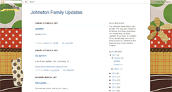 Desktop Screenshot of johnstonfamilyupdates.blogspot.com