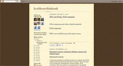 Desktop Screenshot of healthcarethinktank.blogspot.com