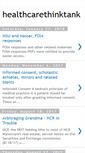 Mobile Screenshot of healthcarethinktank.blogspot.com