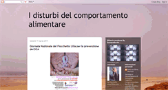 Desktop Screenshot of disturbidelcomportamentoalimentare.blogspot.com