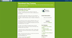 Desktop Screenshot of braveheartdogtraining.blogspot.com