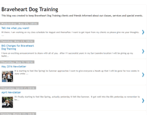 Tablet Screenshot of braveheartdogtraining.blogspot.com