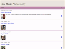 Tablet Screenshot of ginamariephotography.blogspot.com