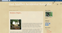 Desktop Screenshot of accidentalnaturalist.blogspot.com